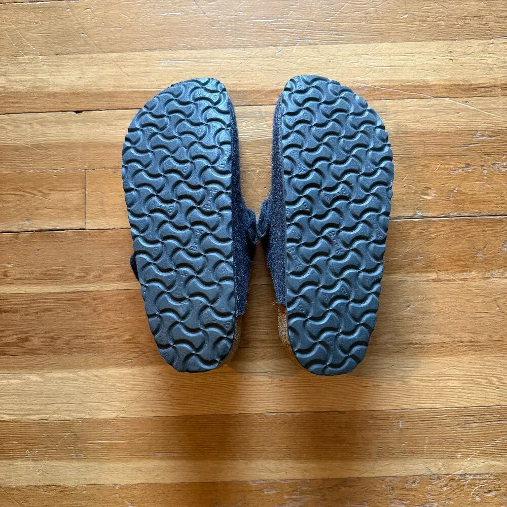 Birkenstock Boston Wool Felt Clog Grey Size 38 - Picture 2 of 5